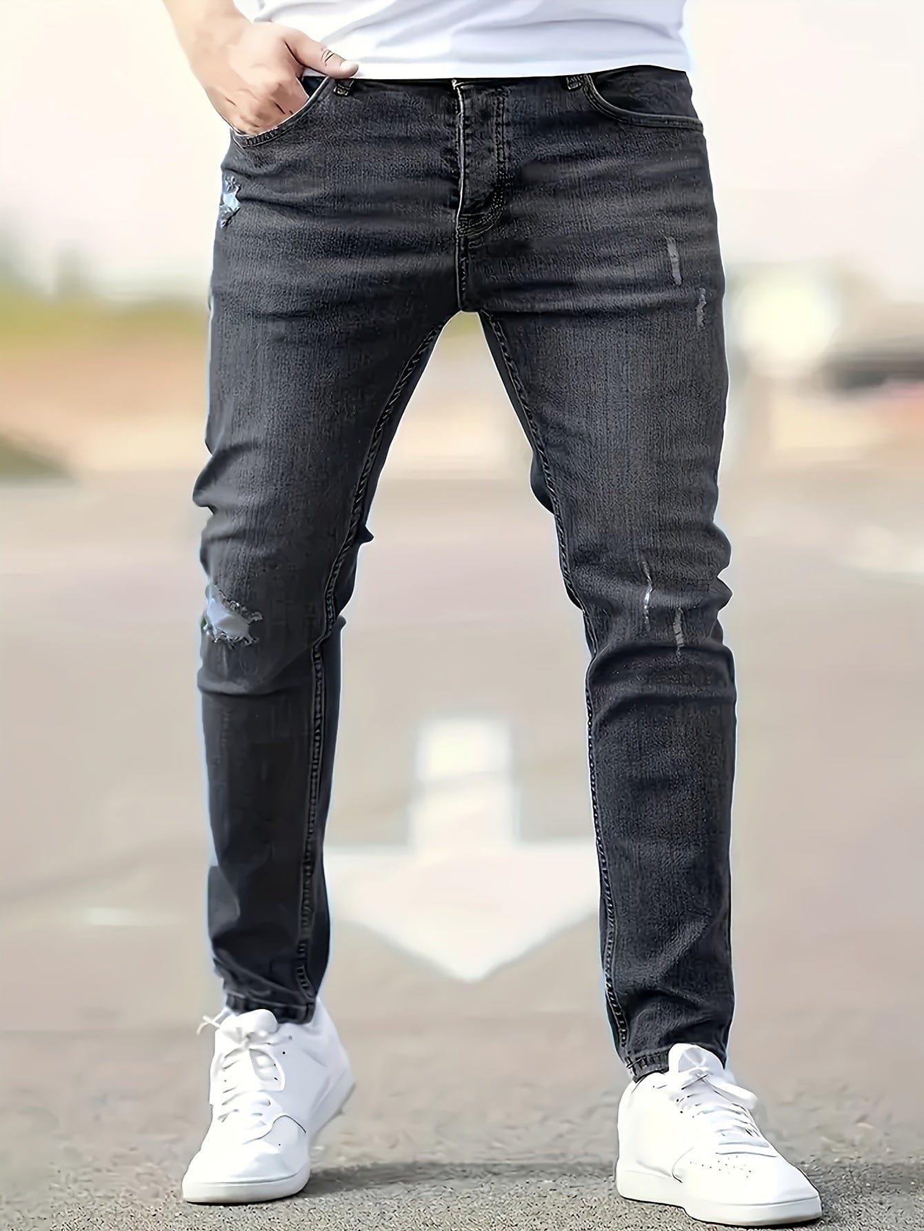 Alex - Jeans Slim Déchirés Tendance